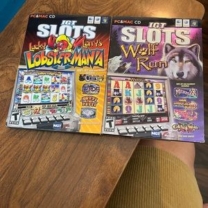LOT 2 IGT Slots games PC MAC CD Lobster Mania Wolf Run  video Games